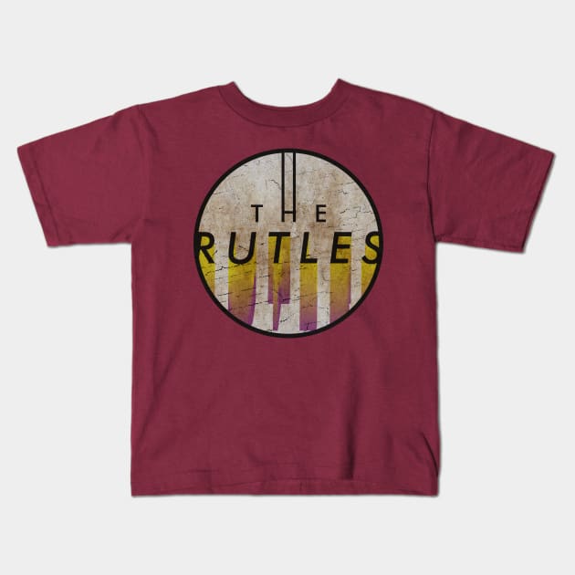 THE RUTLES - VINTAGE YELLOW CIRCLE Kids T-Shirt by GLOBALARTWORD